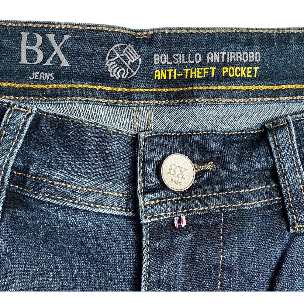 Estampación interior del bolsillo antirrobo BX Jeans