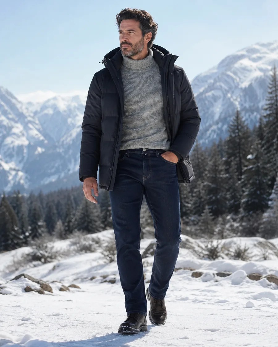 Jean THERMICAL BX Jeans en paisaje nevado