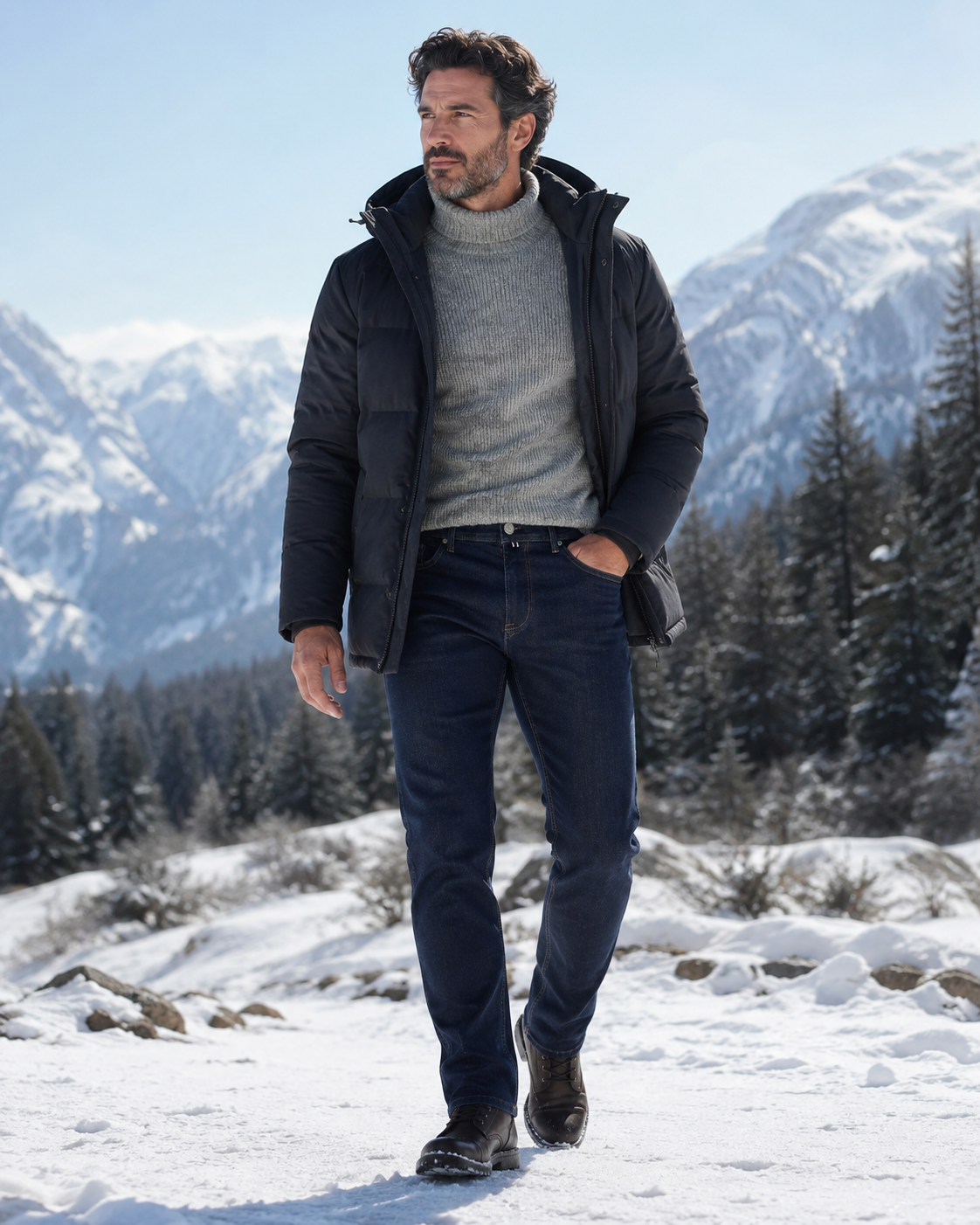 Jean THERMICAL BX Jeans en paisaje nevado